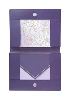 Folding Box Card Set, Purple