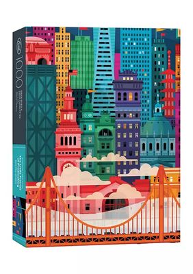 1000 Piece Puzzle: San Francisco by The Little Friends of Printmaking
