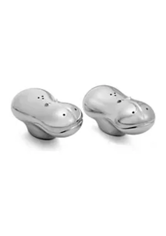 Nambe Mills Savanna Hippo Salt & Pepper Shakers