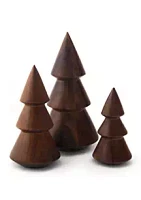 Nambe Mills Set of 3 Mini Wood Trees