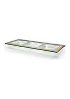 Annieglass Roman Antique Three Section Hostess Tray