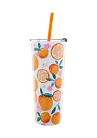 Cambridge Silversmiths 24 Ounce Orange Slice Insulated Tumbler