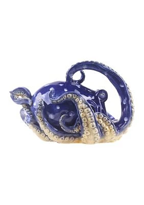 Blue Octopus Teapot