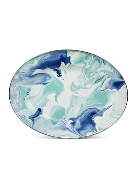 Lagoon Enamelware Oval Platter