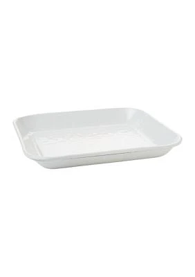 Solid White Square Tray