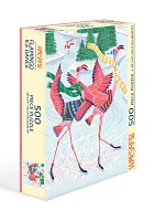 Flamingo Ice Dance 500 Piece Puzzle