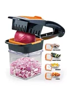 Granitestone Nutri Chopper 5-in-1 Compact Portable Handheld Kitchen Slicer with Storage Container