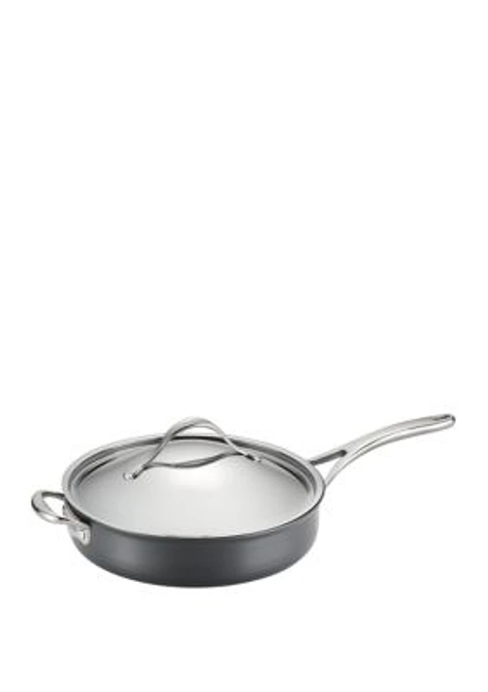 Nouvelle Copper Nonstick 5-qt. Covered Saute with Helper Handle