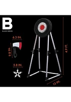 Game Axe and Throwing Star Target Set