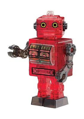 3D Crystal Puzzle - Tin Robot (Red): 39 Pcs