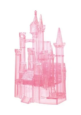 3D Crystal Puzzle - Disney Cinderella's Castle (Pink): 71 Pieces