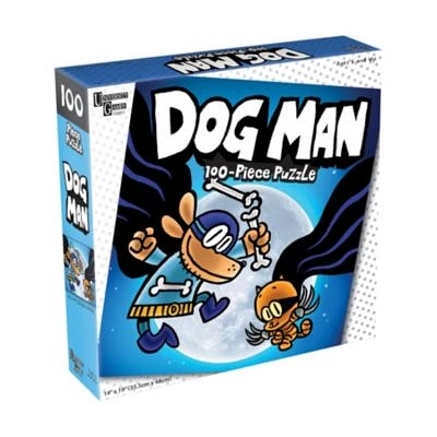 Dog Man and Cat Kid Jigsaw Puzzle: 100 Pcs