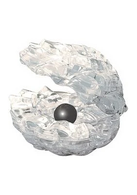 3D Crystal Puzzle - Black Pearl in Clear Shell: 48 Pcs