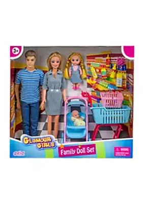 Homeware Family Doll Set with Accessories