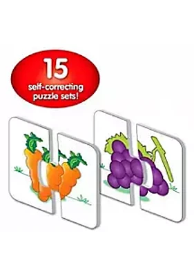 Learning Journey International My First Match It - Things I Eat - 15 Self-Correcting Food Themed Image Matching Puzzles