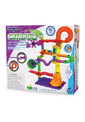 Learning Journey International Techno Gears Marble Mania STEM Construction Set – Catapult Marble Run (80+ pieces) – Award Winning Learning Toys & Gifts for Boys & Girls Ages 6 Years and Up