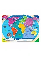 Learning Journey International Lift & Learn Continents & Oceans Puzzle - Preschool Toys & Gifts for Boys & Girls Ages 3 and Up