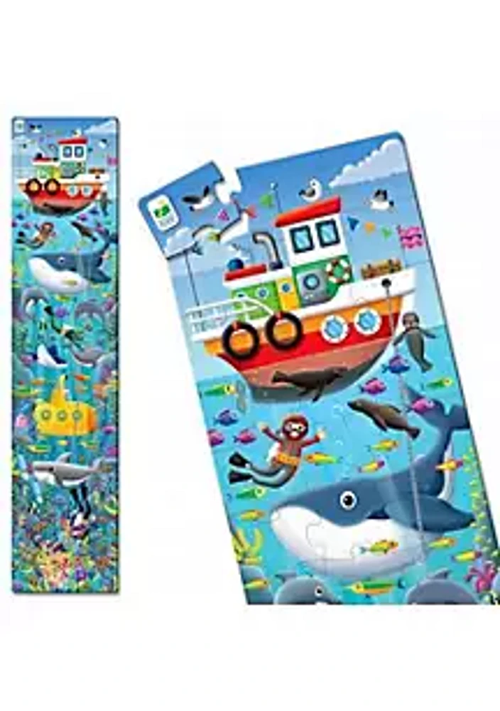 Learning Journey International Long and Tall Puzzles- Under the Sea -  51 Piece, 5-foot-long Preschool STEM Puzzle – Educational Gifts for Boys & Girls Ages 3 and Up