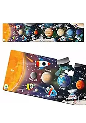 Learning Journey International Long and Tall Puzzles- Solar System -  51 Piece, 5-foot-long Preschool STEM Puzzle – Educational Gifts for Boys & Girls Ages 3 and Up