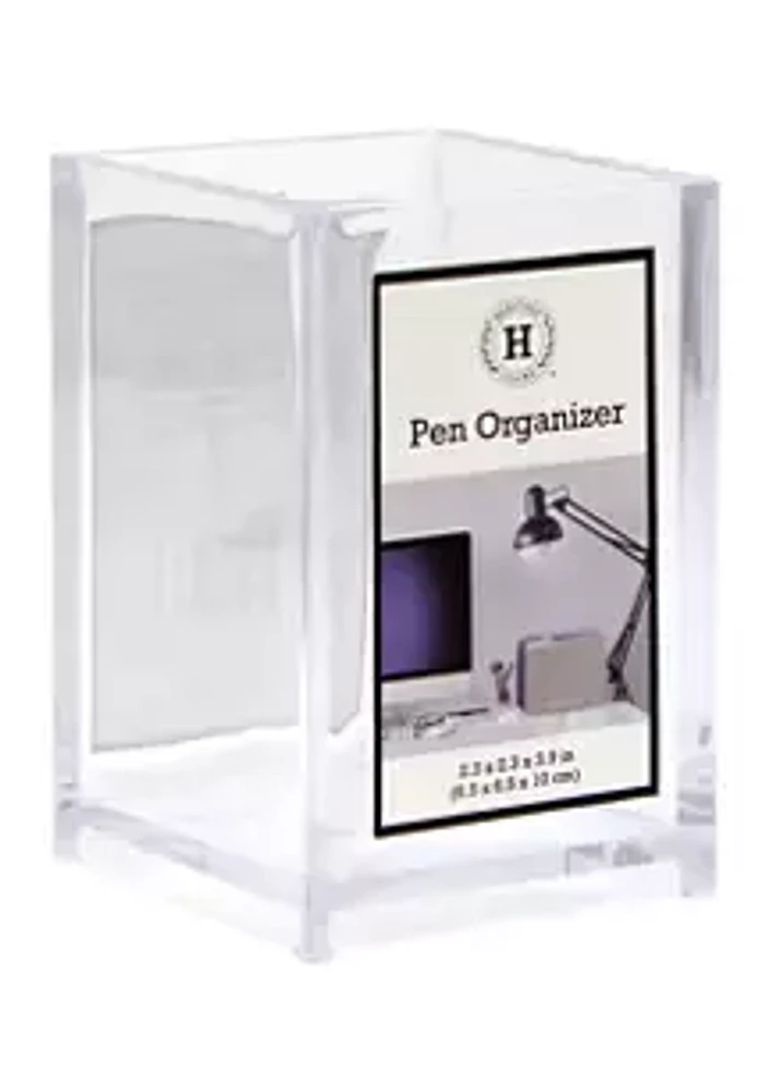 Heritage Living Clear Pen Organizer