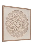 Rice Paper Spiral Framed Art