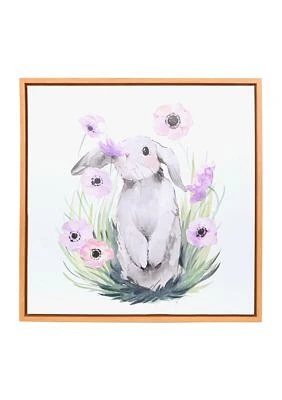 Bunny Flowers Wall Art