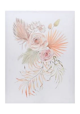 Soft Flowers Canvas Wall Art