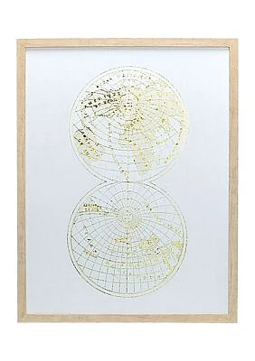 Double Globe Wall Art 