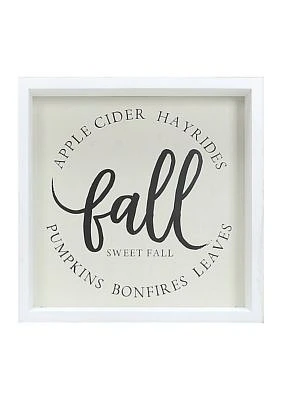 Fall Block Wall Art