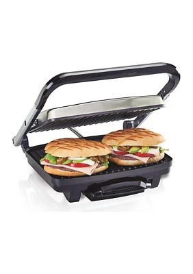 Stainless Steel Electric Panini Maker & Grill