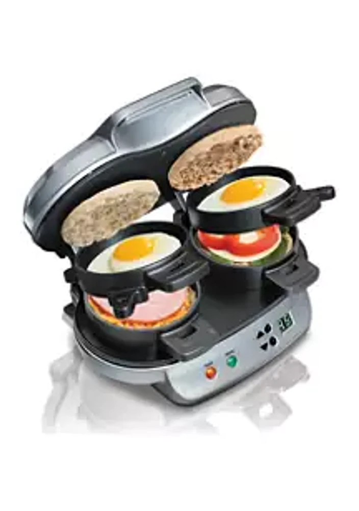 Hamilton Beach® Dual Breakfast Sandwich Maker, Silver