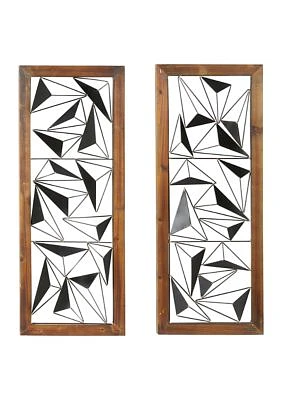 Contemporary Metal Wall Decor - Set of 2