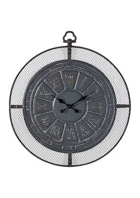 Iron Industrial Wall Clock