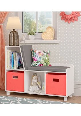 Book Nook Kids Storage Bench with Cubbies