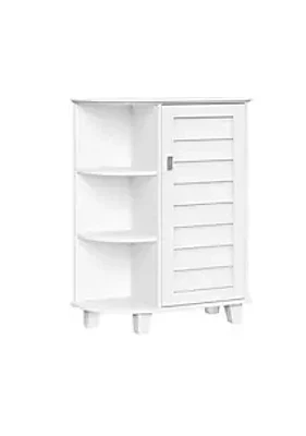 RiverRidge Home Brookfield Single Door Floor Cabinet with Side Shelves