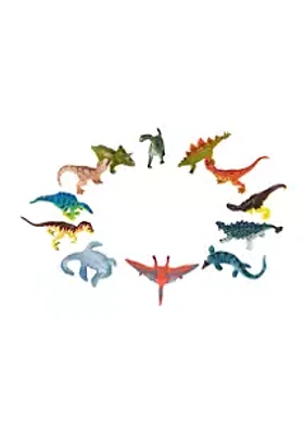 Recur 12 Piece Assorted Prehistoric Animal Playset