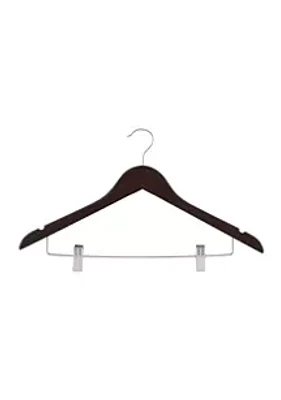Simplify 2 Pack Mahogany Suit Hangers