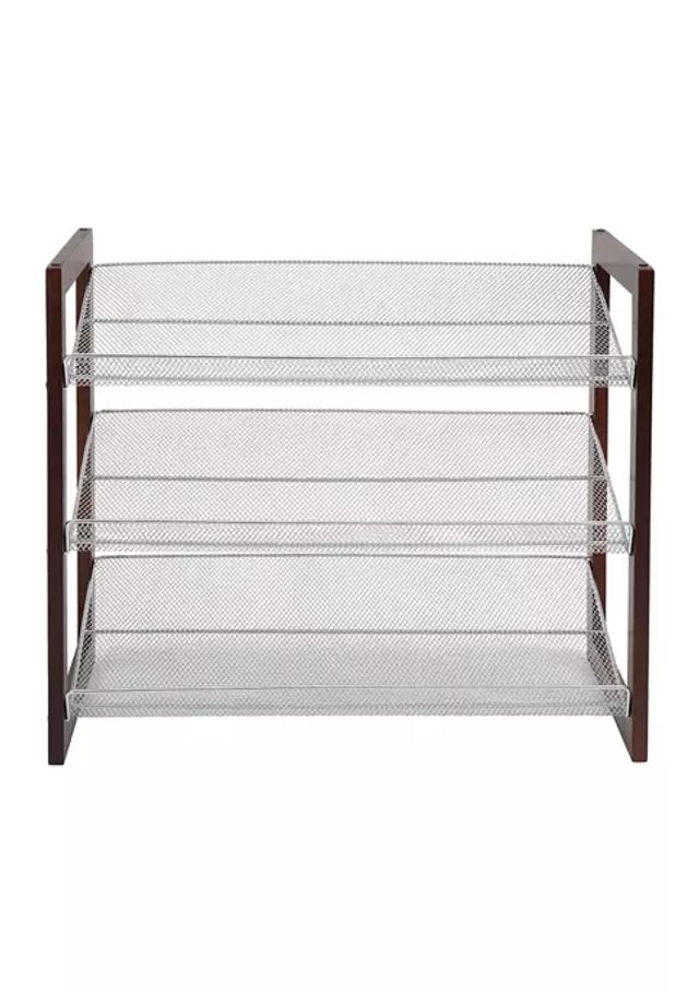 Belk 3 Tier Shoe Rack in Espresso | The Summit