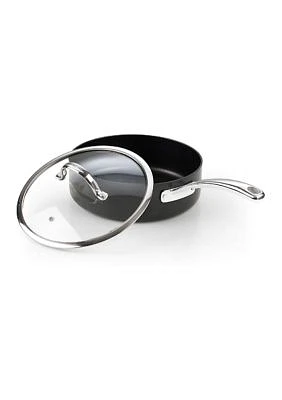 3.5 Quart Hard Anodized Nonstick Deep Saute Pan with Lid