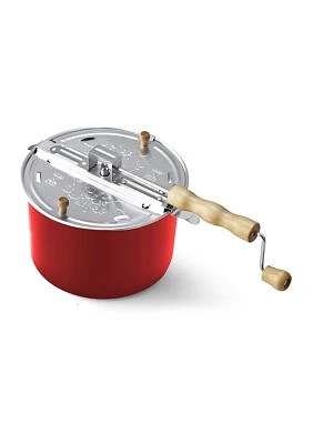 Aluminum Popcorn Popper, Red