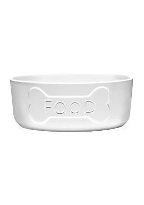 White Ceramic Food Bone Bowl