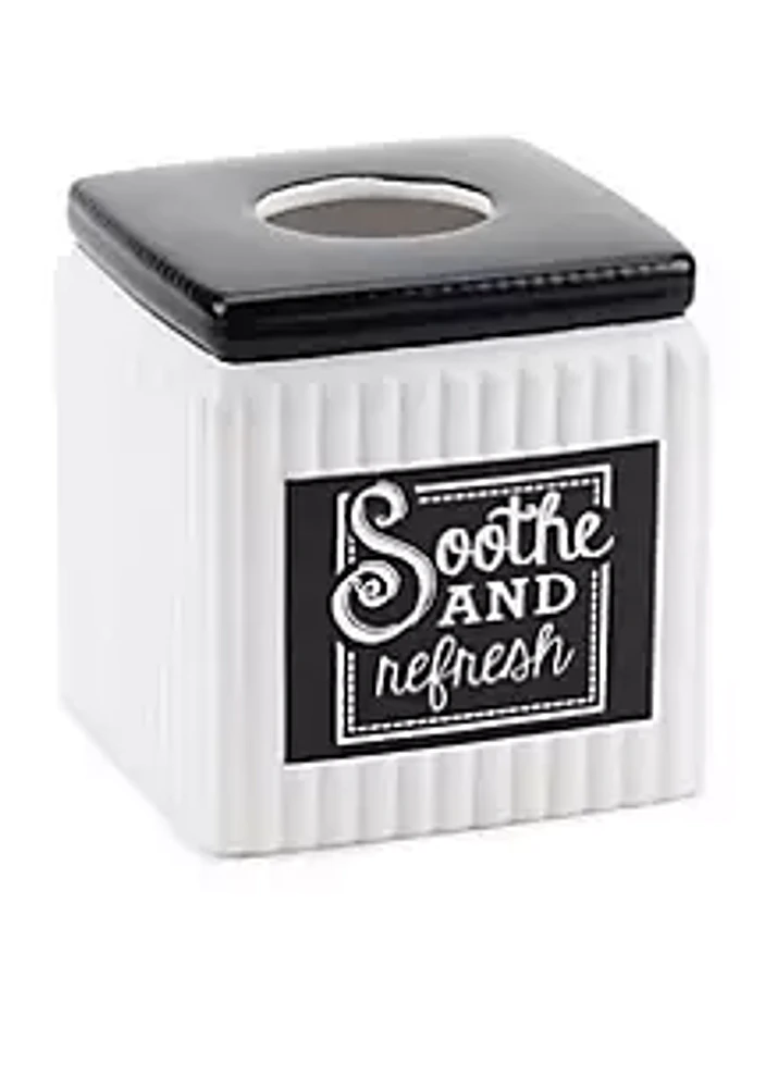 Avanti Chalk it Up Tissue Box 5.82-in. x 5.82-in. x 6-in.