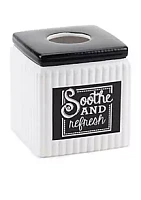 Avanti Chalk it Up Tissue Box 5.82-in. x 5.82-in. x 6-in.