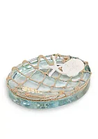 Avanti Sea Glass Soapdish 5.3-in. x 4.3-in. x 1-in.