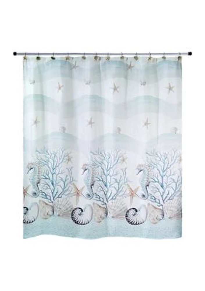 Coastal Terrazzo Shower Curtain