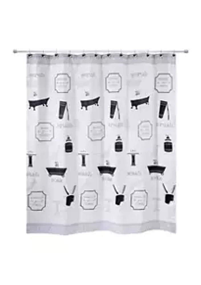 Avanti Bath Icons Shower Curtain