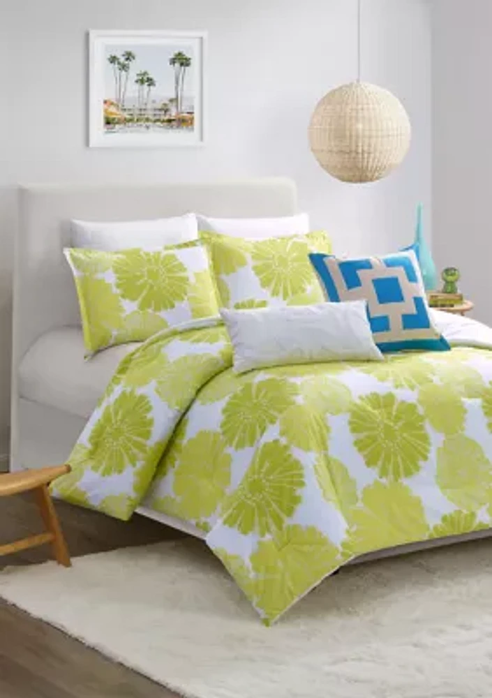 Big Floral Comforter Set