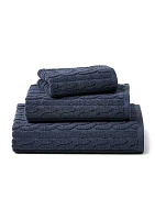 Sanders Cable Bath Towels