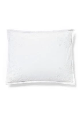 Marguerite Embroidery Throw Pillow