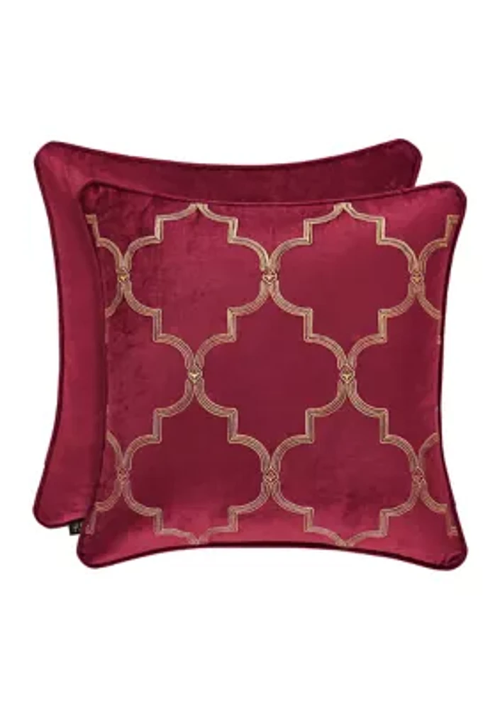 Maribella 18" Square Decorative Throw Pillow